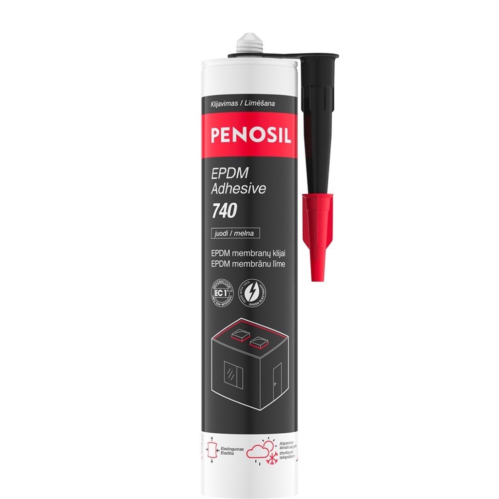 Liim EPDM Adhesive 740, must, 290 ml, PENOSIL