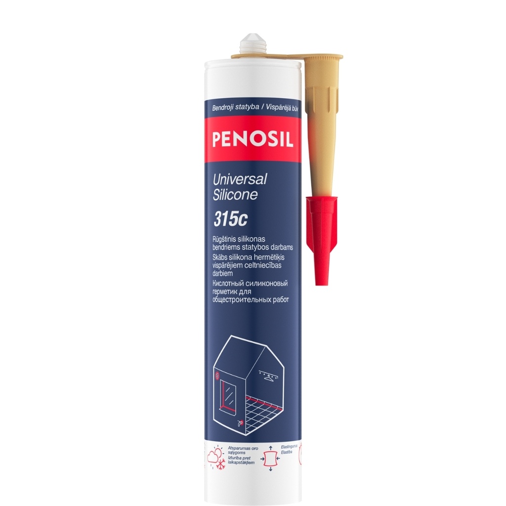 Universaalne happeline silikoon Universal Silicone 315c, beež, 280 ml, PENOSIL