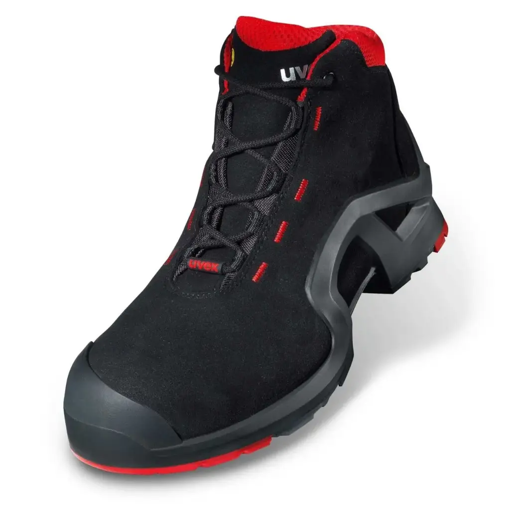 Batai su auliuku X-TENDED 8517/2, ESD S3 SRC, juodi, UVEX (42 dydis)