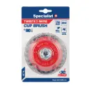 Savītās stieples kausa veida birste, 90 mm, M14, SPECIALIST+