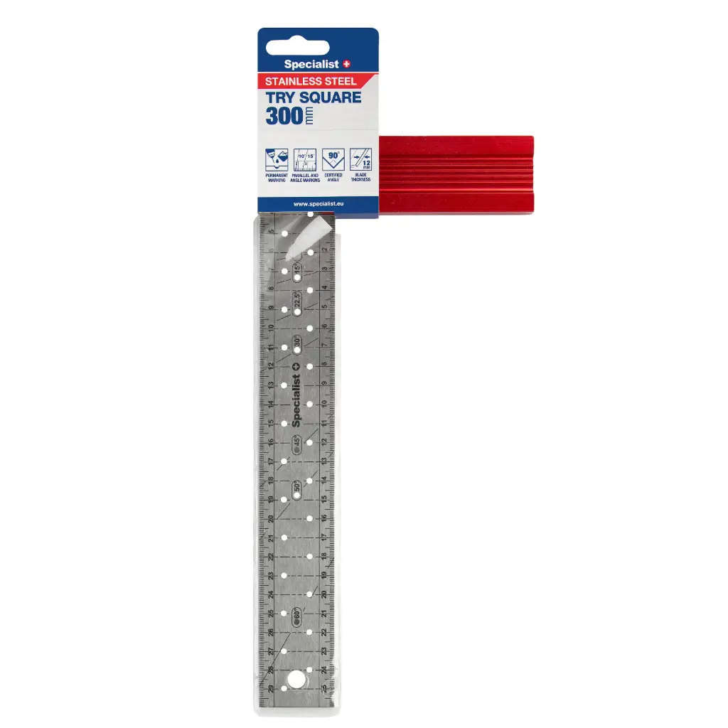 Nerūsējošā tērauda leņķmērs, 300 mm, SPECIALIST+