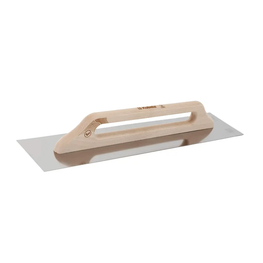 Stainless steel trowel with a wooden handle 130x380 mm, KUBALA