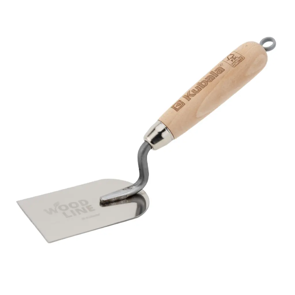 Trapezoidal stainless steel trowel 80x145x55 mm, KUBALA