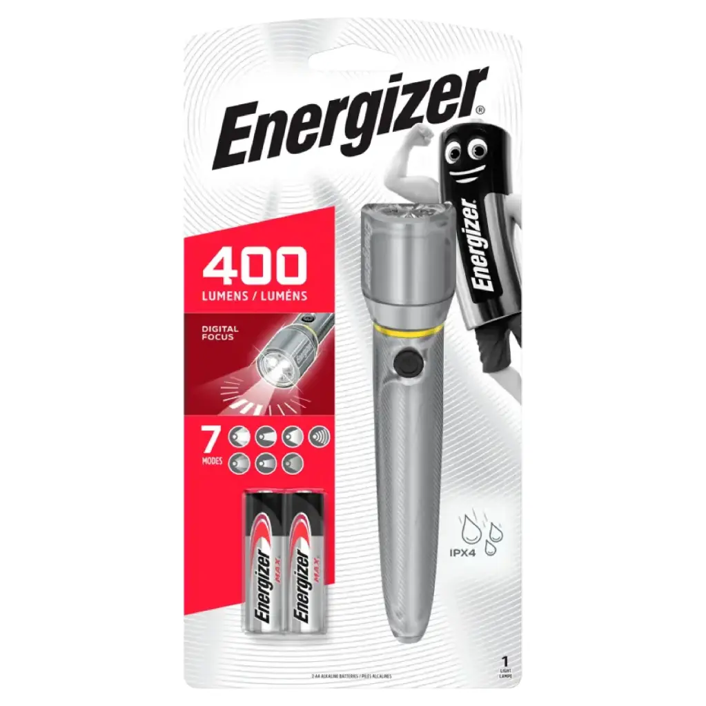 Handheld flashlight, 400lm, 2xAA, VISION HD, ENERGIZER