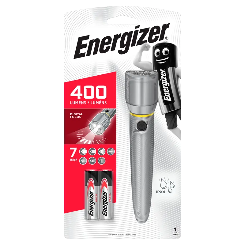 Rokas lukturītis, 400 lm, 2xAA, VISION HD, ENERGIZER