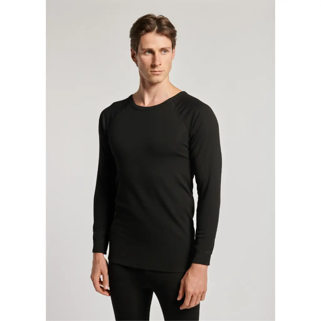Thermal shirt, black color, size XXL. NJORDWEAR