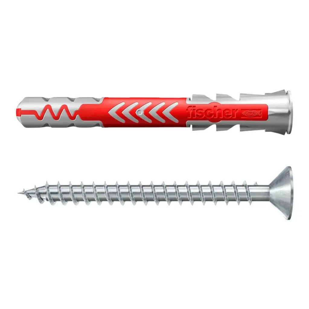 Universal two-component plug DuoPower 6x50 S with screw, 50 pcs. FISCHER