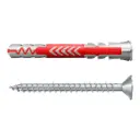 Universal two-component plug DuoPower 8x65 S with screw, 25 pcs. FISCHER