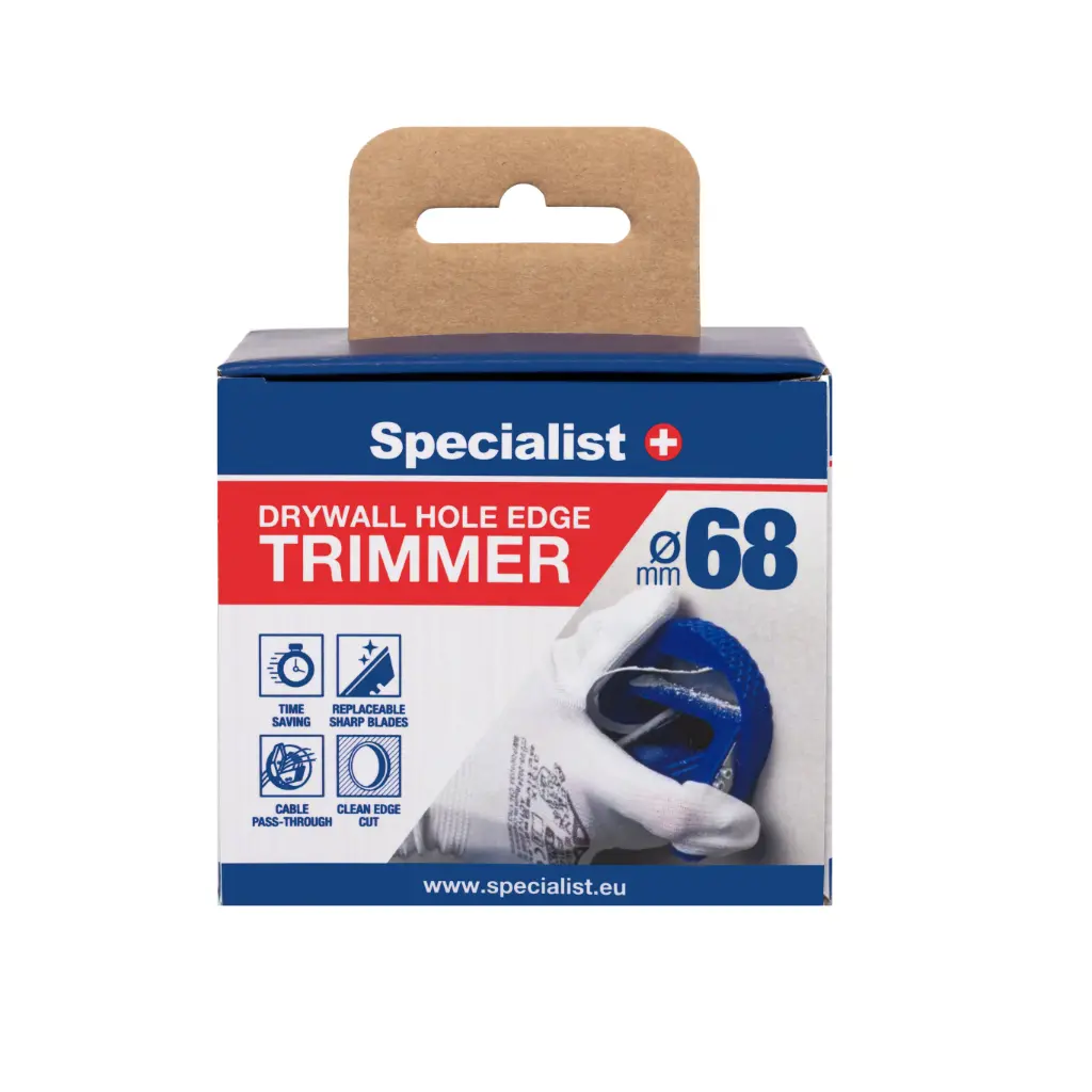 SPECIALIST+ Gipso kartono briaunų drožtukas D68mm