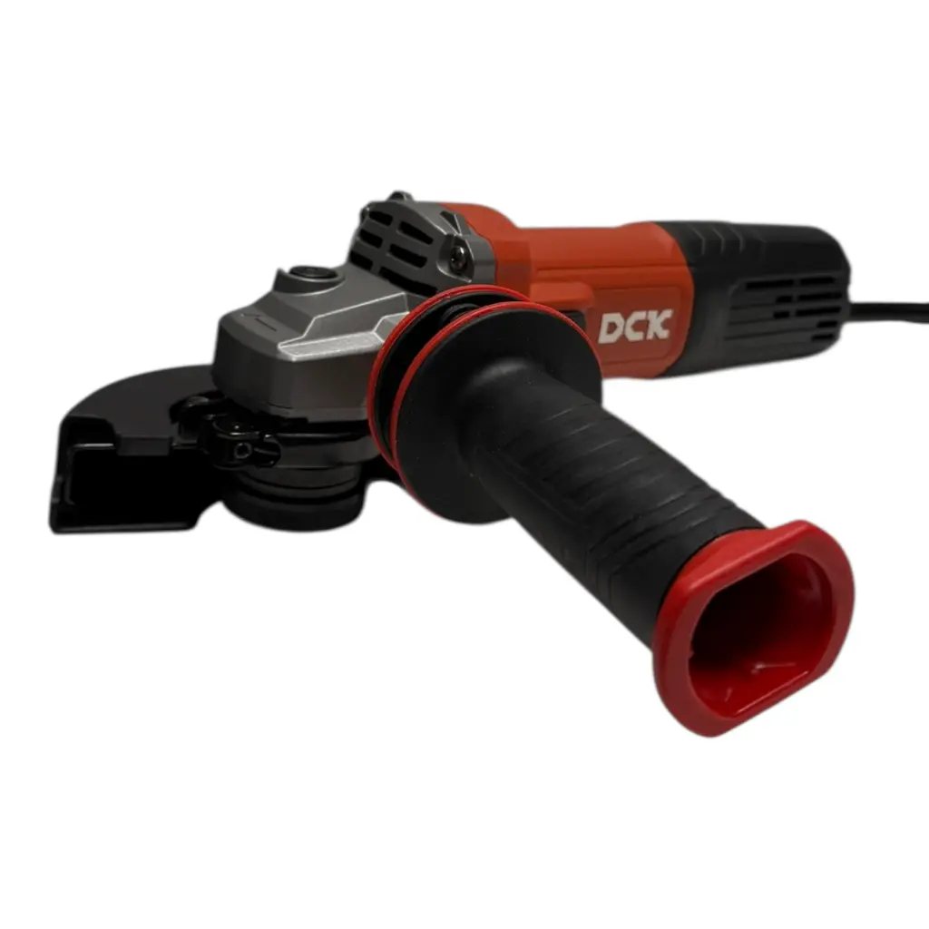 Elektrinis kampinis šlifuoklis reguliuojamomis apsukomis 125mm, 1400W, KAG1400-125E, DCK