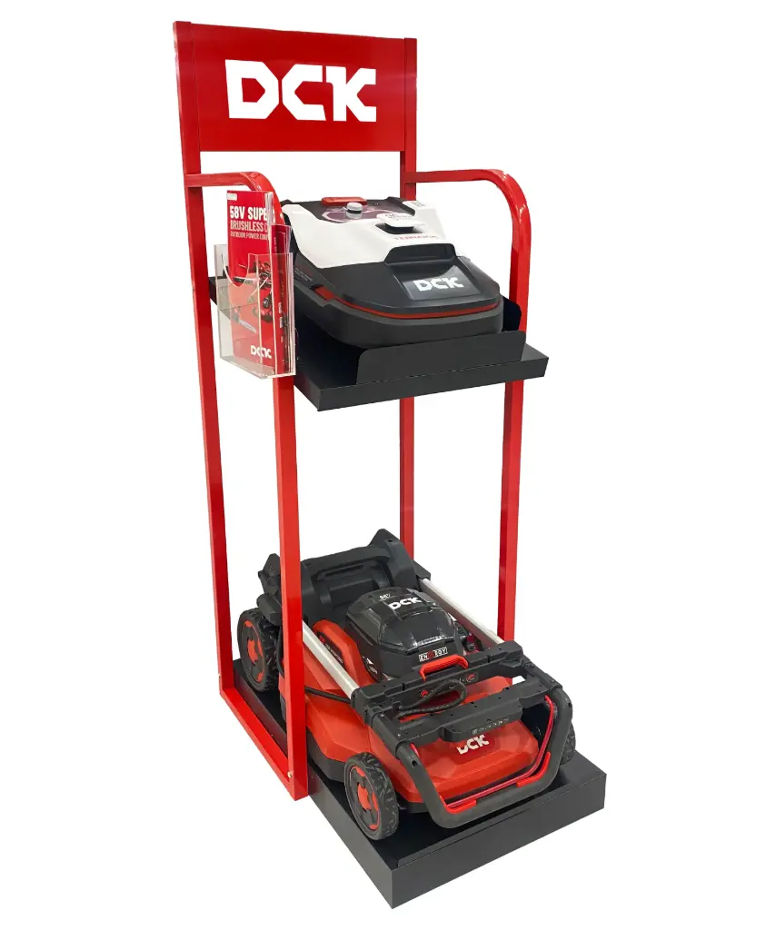 Stendas robotams-žoliapjovėms, žoliapjovėms 1900x960x700 mm. DCK