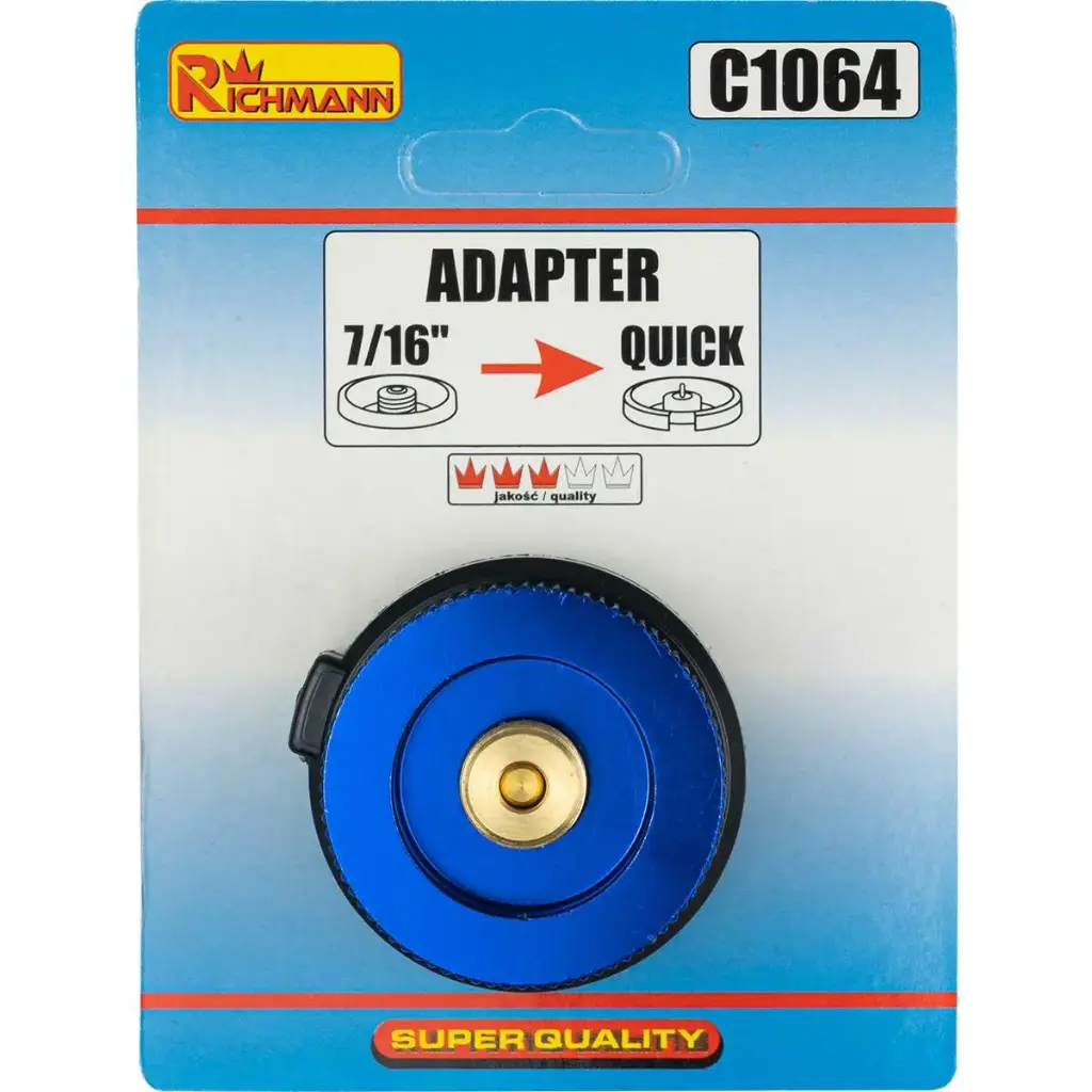Adapteris EN417 dujų balionui į 7/16, RICHMANN