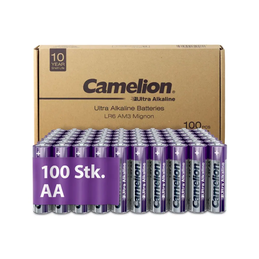 Patarei Ultra Alkaline, AA, B100, CAMELION, 100 tk