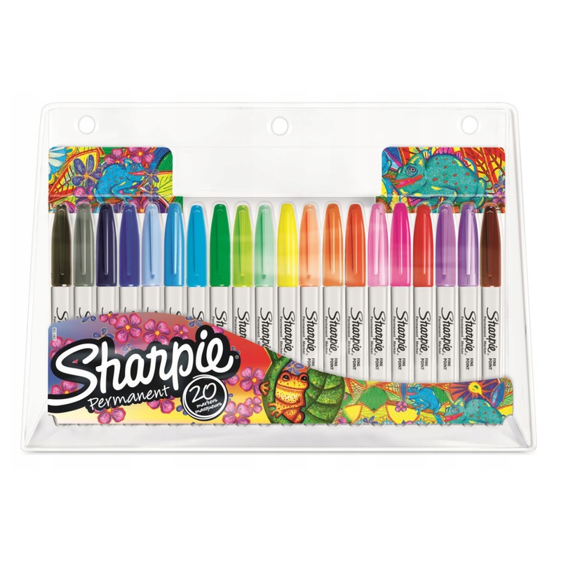 Sharpie PERM MKR FINE 20CT ASST CB+EP PE