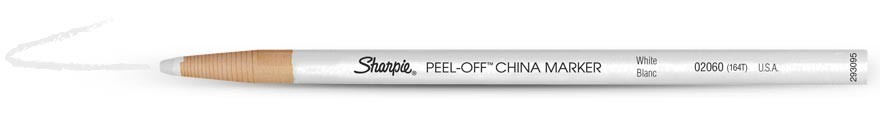 Pliiats Sharpie, portselanile, valge