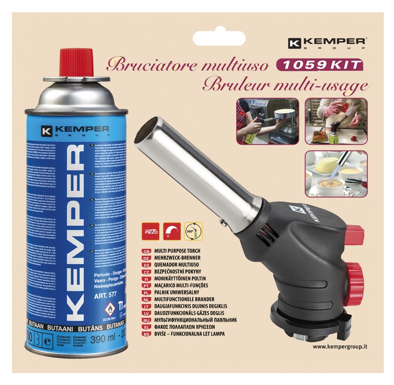 KEMPER Daudzfunkcionālais degļu un gāzes komplekts