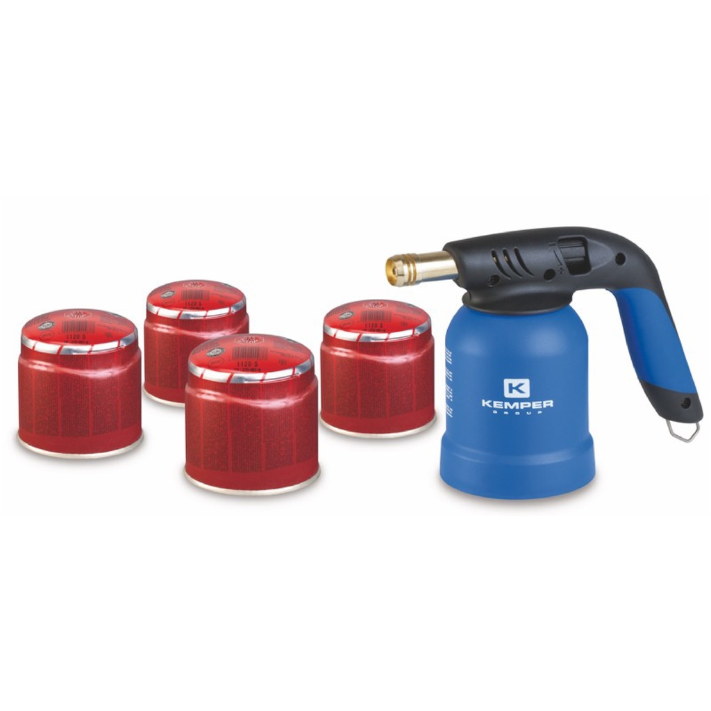 Gaasipõleti KEMPER + 4 gaasi 190g, piezo