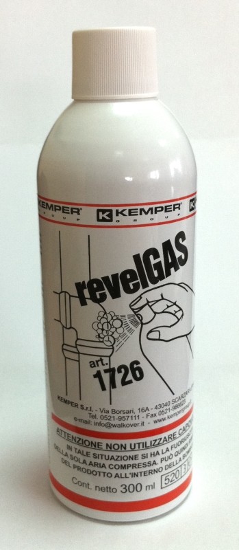 Gas leak detection spray