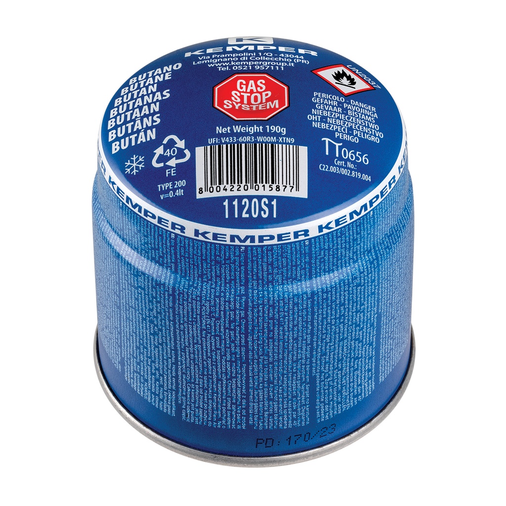 Gaas 190 g. KEMPER, Stop Gas -20
