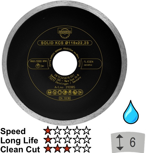 Deim. dis.„SAMEDIA" KCS 180 x 22 x 2,8 mm