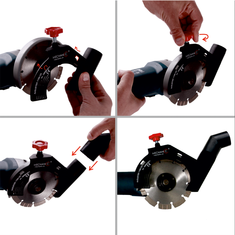 Nurklihvija tolmukaitse, 125 mm