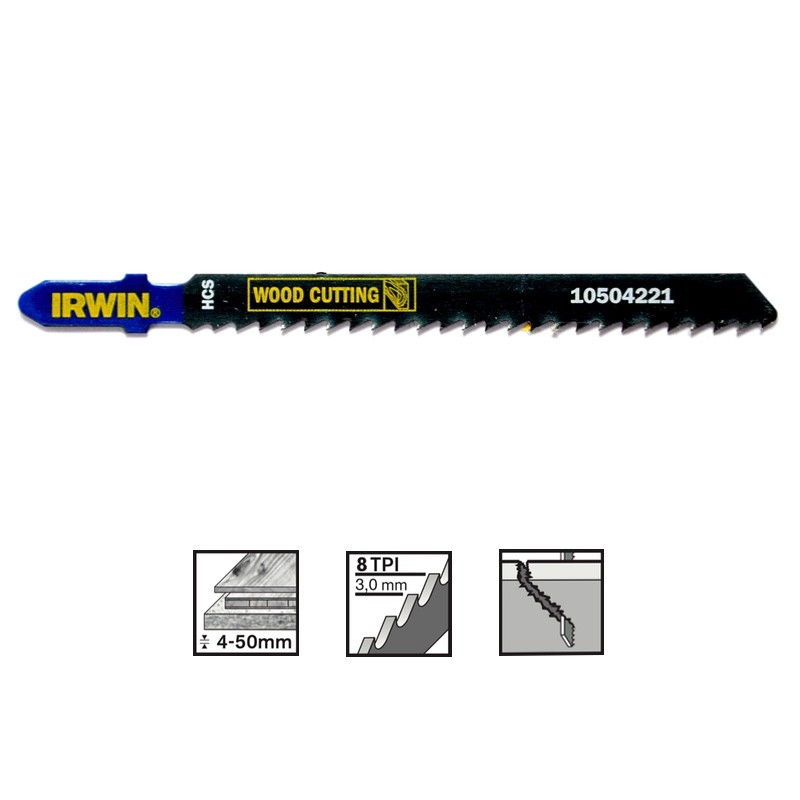 IRWIN tikksaetera T111C, puidule