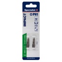 SPECIALIST+ screwdriver bit, PH1, 2 pcs