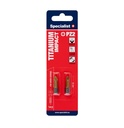 SPECIALIST+ screwdriver bit TITANIUM, PZ2, 25 mm, 2 pcs