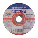 SPECIALIST+ metāla griešanas disks CUTTING, 125 x 1.6 x 22 mm