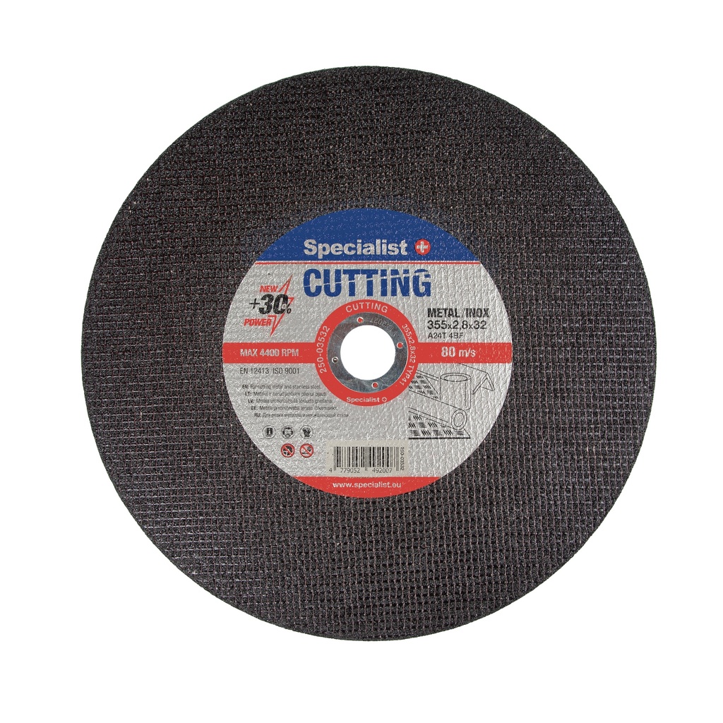 SPECIALIST+ metal cutting disc, 355x2.8x32 mm