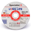 SPECIALIST+ metāla griešanas disks LONG LIFE, 150 x 1.6 x 22 mm