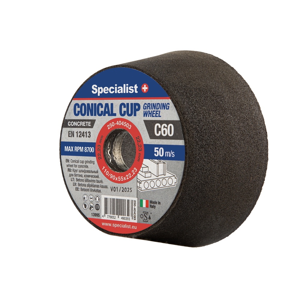 SPECIALIST+ betooni koonuslihv C60, 110/90x55x22,23 mm