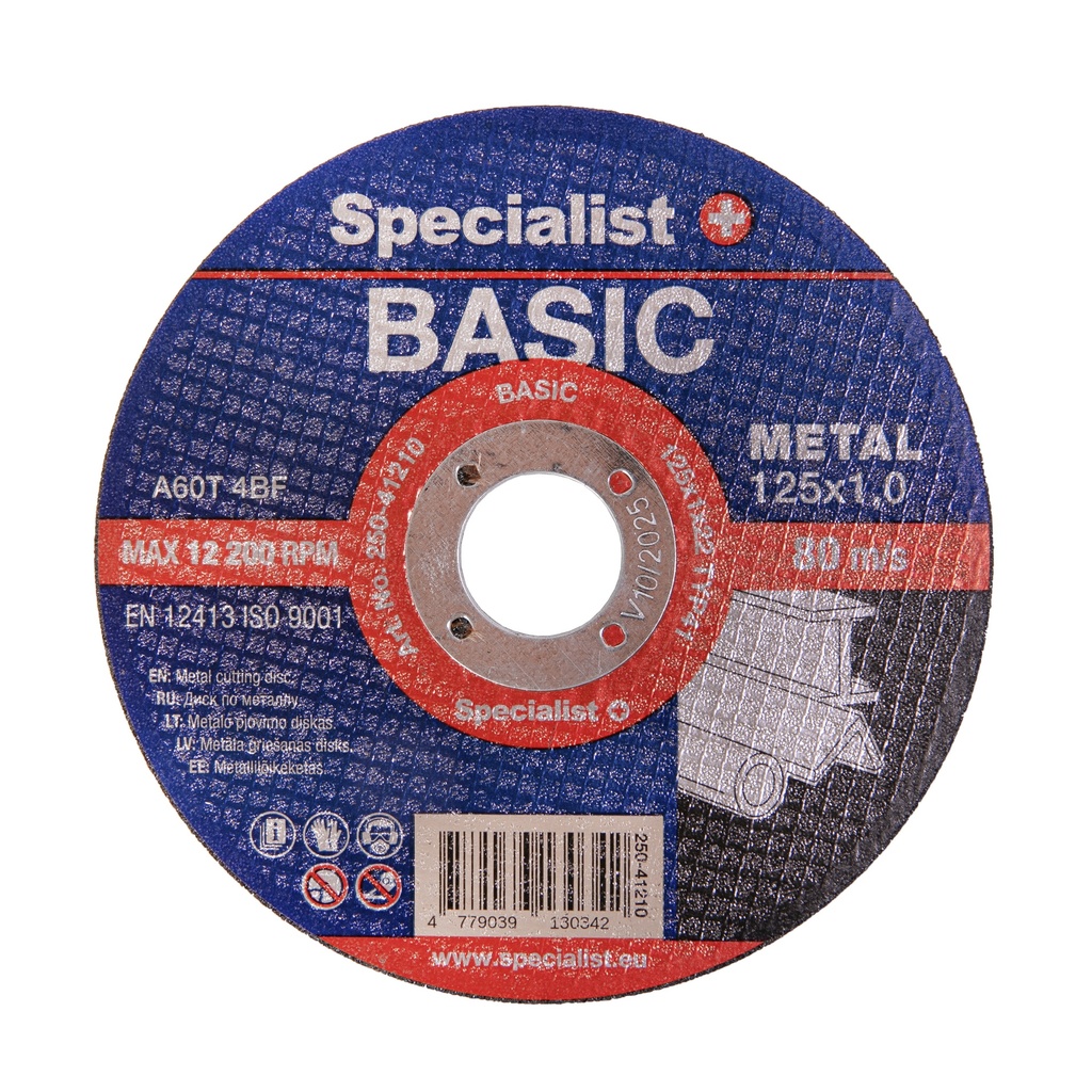 SPECIALIST+ metalli lõikeketas BASIC, 125x1x22 mm
