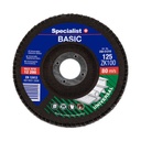 SPECIALIST+ vēdekļveida slīpēšanas disks BASIC ZK100, 125 mm