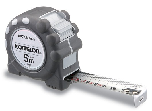Ruletė INOX RUBBER 5 m x 25mm