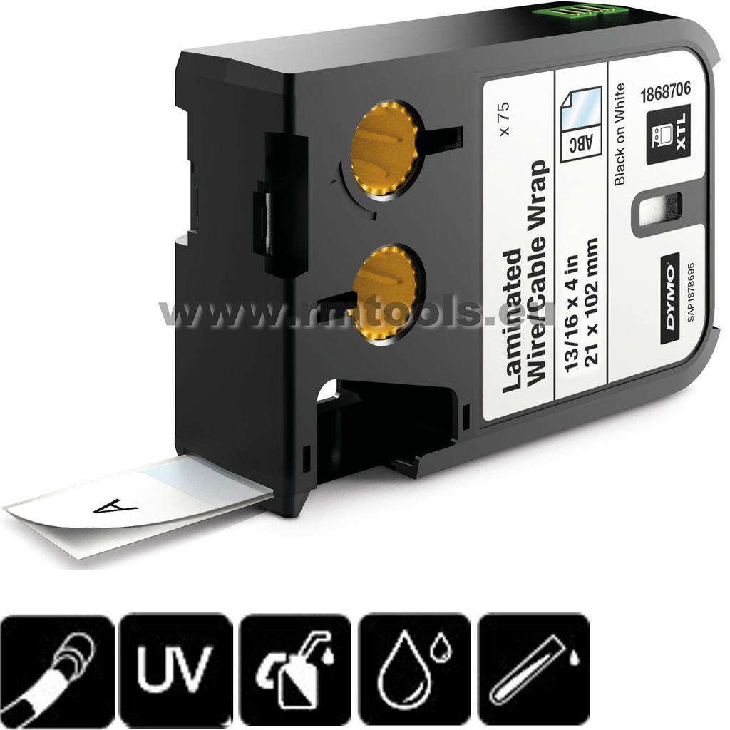 Lamineeritud juhtmelint XTL 21×39mm, must (150)