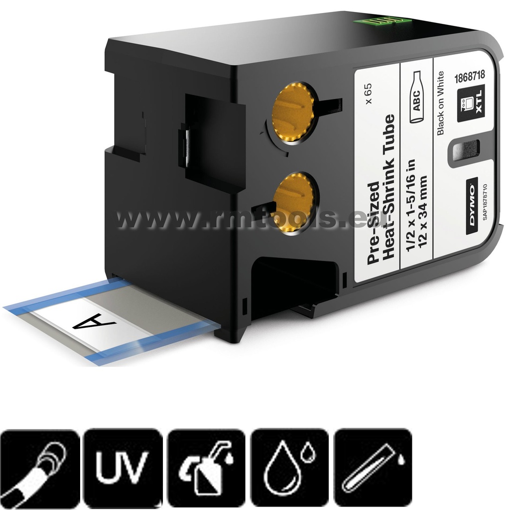 DYMO XTL 1/2" x 1-5/16" (12 mm x 34 mm)