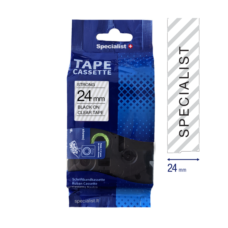 SPECIALIST+ lint STANDART sobiv, 24 mm, must/auk