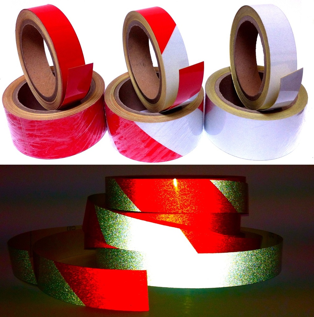 25MM x 10 M red reflective