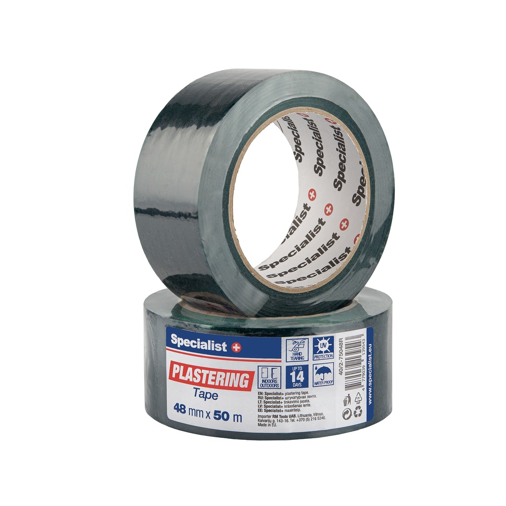 SPECIALIST+ Plastering tape green 50 m x 48mm