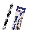 Puurimis-, keermestustööriistad / Puidupuurid / Kolme punkti / Specialist+ Furniture kolmepunktiline
