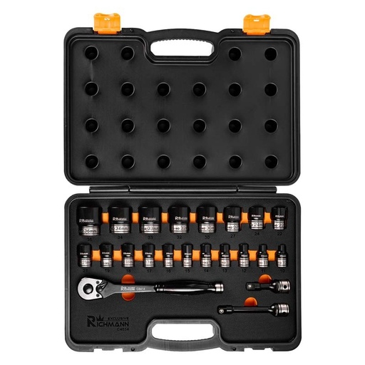 [42-C4034] Set of impact sockets C4034, 22 pcs.