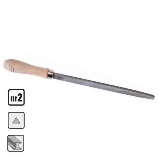 [42-C4954] STEEL FILE 200 MM TRIANGULAR