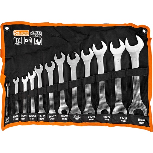 [42-C6033] Double open end spanners, fully polished