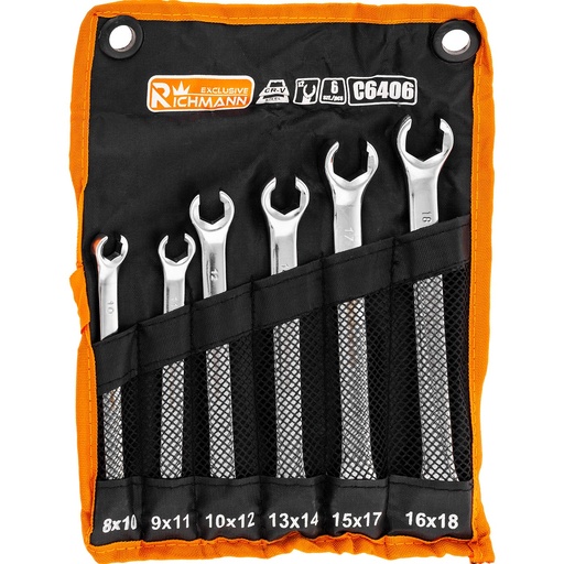 [42-C6406] Piduritoru võtmed 8-18 mm, 6 tk