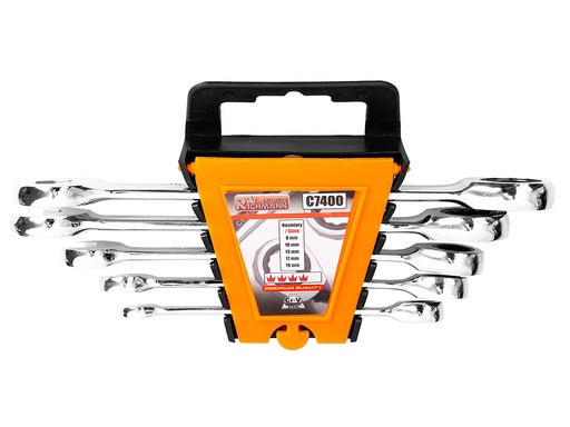 [42-C7400] Gear wrench set 72 teeth C.V. 8-19MM