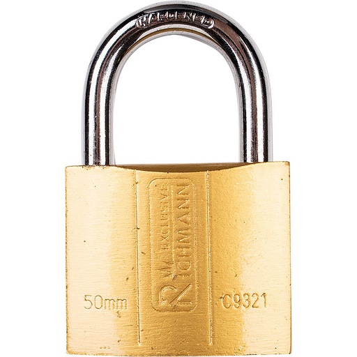 [42-C9321] GOLD PADLOCK 50MM