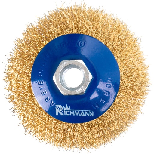 [42-K22001] BEVEL BRUSH - CRIMPED WIRE 100MM