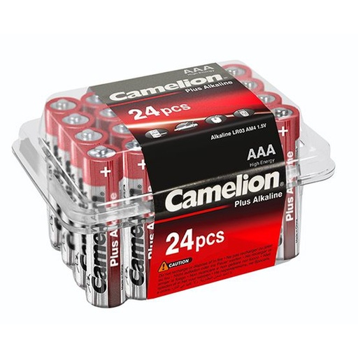 [44/1-LR3BP24] Elementai alkaline, AAA, LR03, CAMELION, 24 vnt.