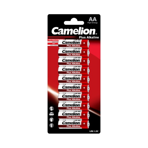 [44/1-LR6SP10] Patareid Alkaline, AA, LR06-SP10, CAMELION, 10 tk.